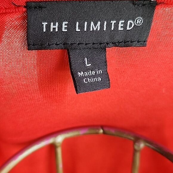 The Limited Coral Size L Rayon Sleeveless Spandex Top - Picture 3 of 7